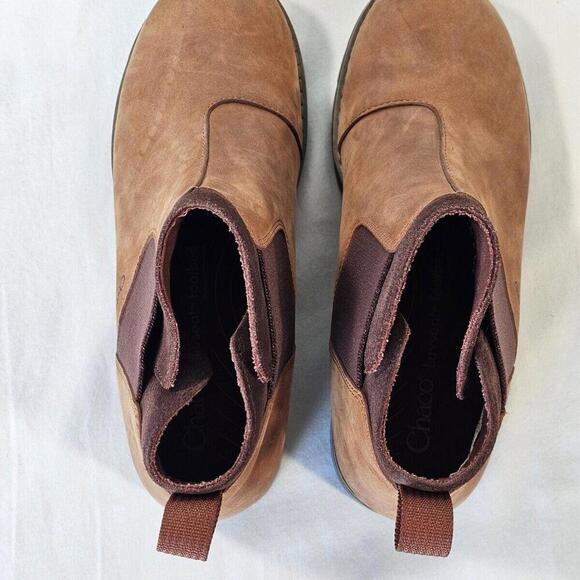 Chaco Womens Cataluna Explorer Chelsea Mahogany Leather Boot Size US 7 EU 38 - Picture 11 of 11
